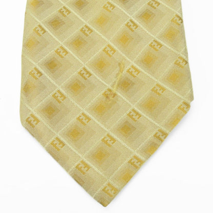 Fendi Zucca Pattern Silk Tie
