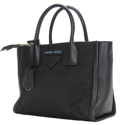 Prada Nylon Leather 2way Tote Bag