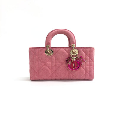 Dior Lady D Joy Denim Shoulder Bag