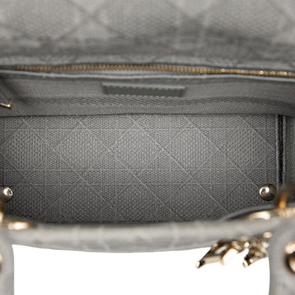 Dior Lady Dior Cannage Canvas 2way Bag