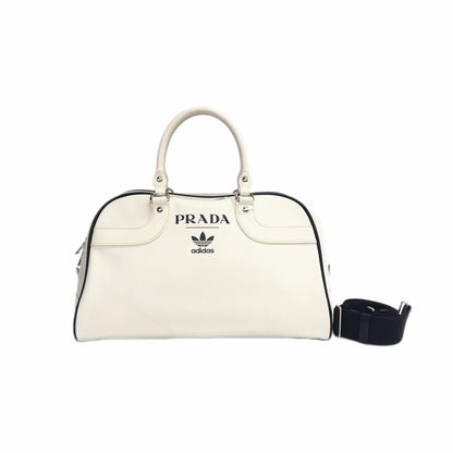 Prada adidas Bowling Bag Calf Leather Handbag