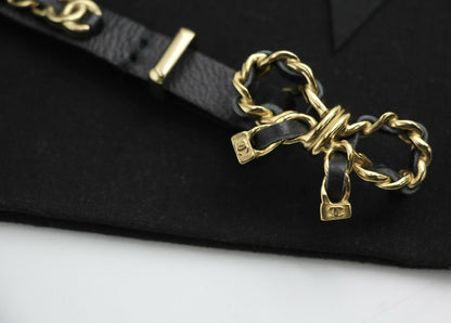 Chanel 2022 Genuine Leather Bow Belt