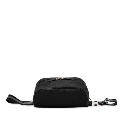 Gucci GG Nylon Nylon Leather Belt Bag