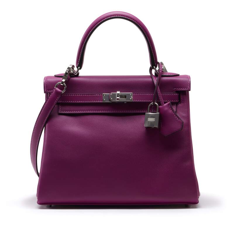 Hermes Kelly 28 Retourne Veau Swift Anemone