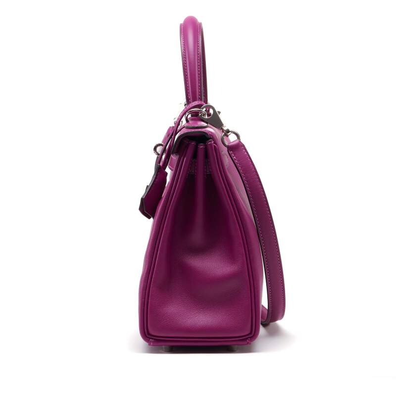 Hermes Kelly 28 Retourne Veau Swift Anemone
