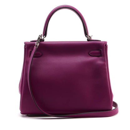 Hermes Kelly 28 Retourne Veau Swift Anemone