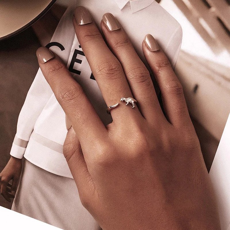 925 Sterling Silver Dinosaur Ring