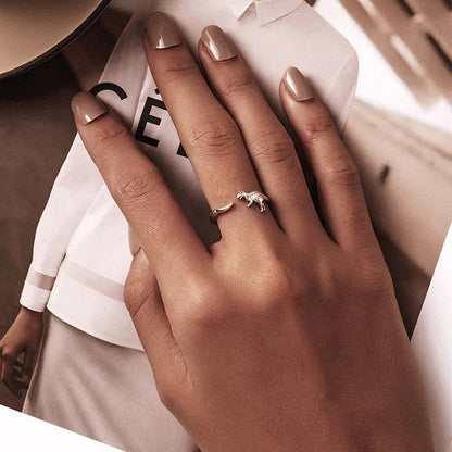925 Sterling Silver Dinosaur Ring