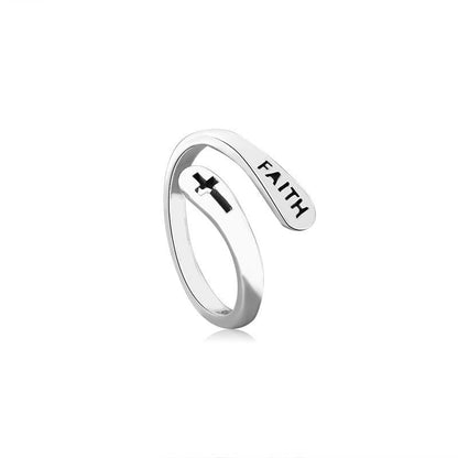 925 Sterling Silver Faith Ring