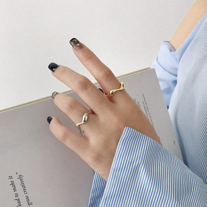 925 Sterling Silver Wave Ring
