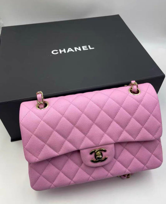 Chanel 23P Pink Caviar Leather Flap Bag