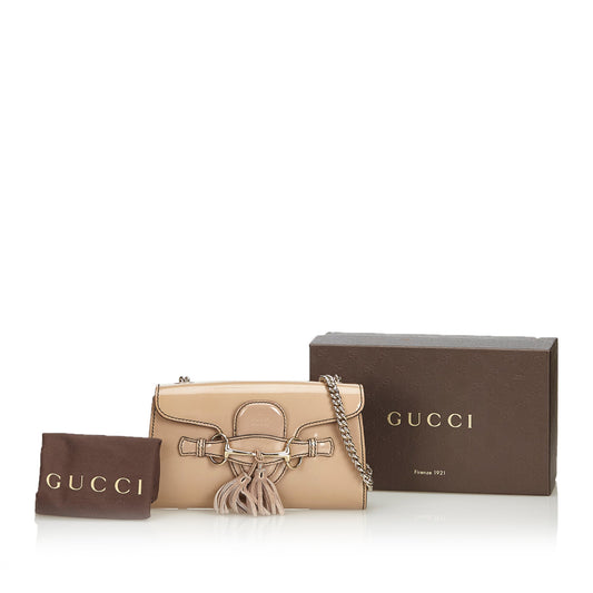 Gucci Emily Small Patent Leather Bag