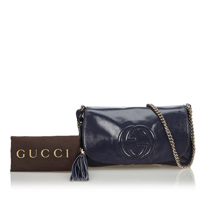 Gucci Soho Mini Patent Leather Crossbody Bag