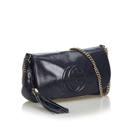 Gucci Soho Mini Patent Leather Crossbody Bag