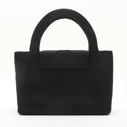 Chanel Vintage Black Caviar Rope-embellished Tote Bag