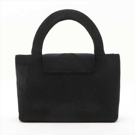 Chanel Vintage Black Caviar Rope-embellished Tote Bag