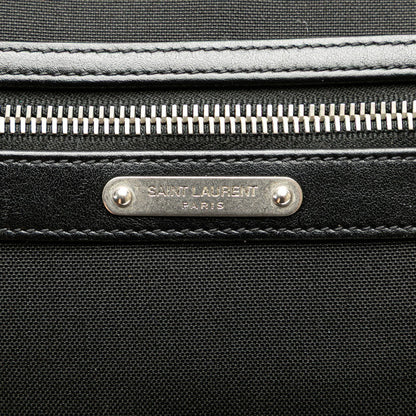 Saint Laurent City Canvas Leather Waist Bag
