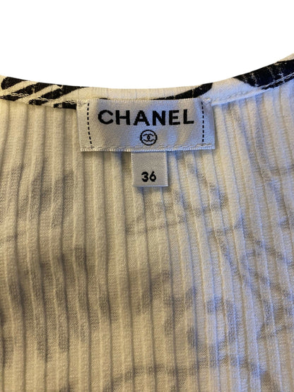 Chanel 19A Paris-New York Egypt Graffiti Tank Top Size FR 36