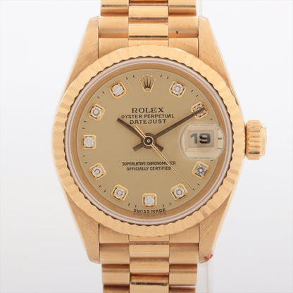 Rolex Datejust 26mm 18k Gold with Diamonds Watch