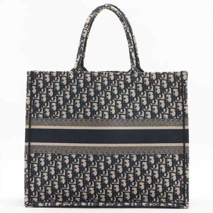 Christian Dior Large Navy Oblique Book Tote Bag