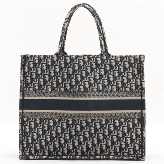 Christian Dior Large Navy Oblique Book Tote Bag