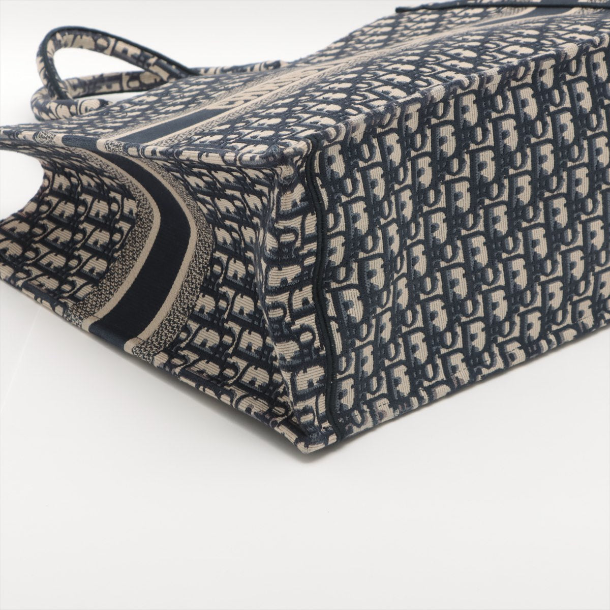Christian Dior Large Navy Oblique Book Tote Bag