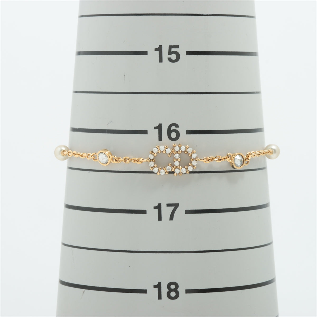 ITEM 6 - Dior CD Pearl Crystal Bracelet (Costume Jewellery)