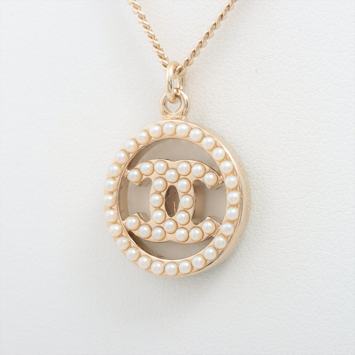 Chanel Coco Logo Pearl Necklace Costume Jewellery