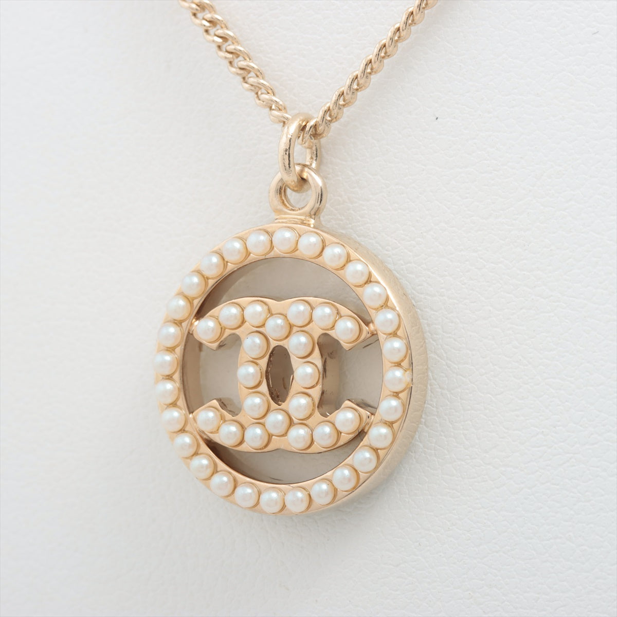 Chanel Coco Logo Pearl Necklace Costume Jewellery