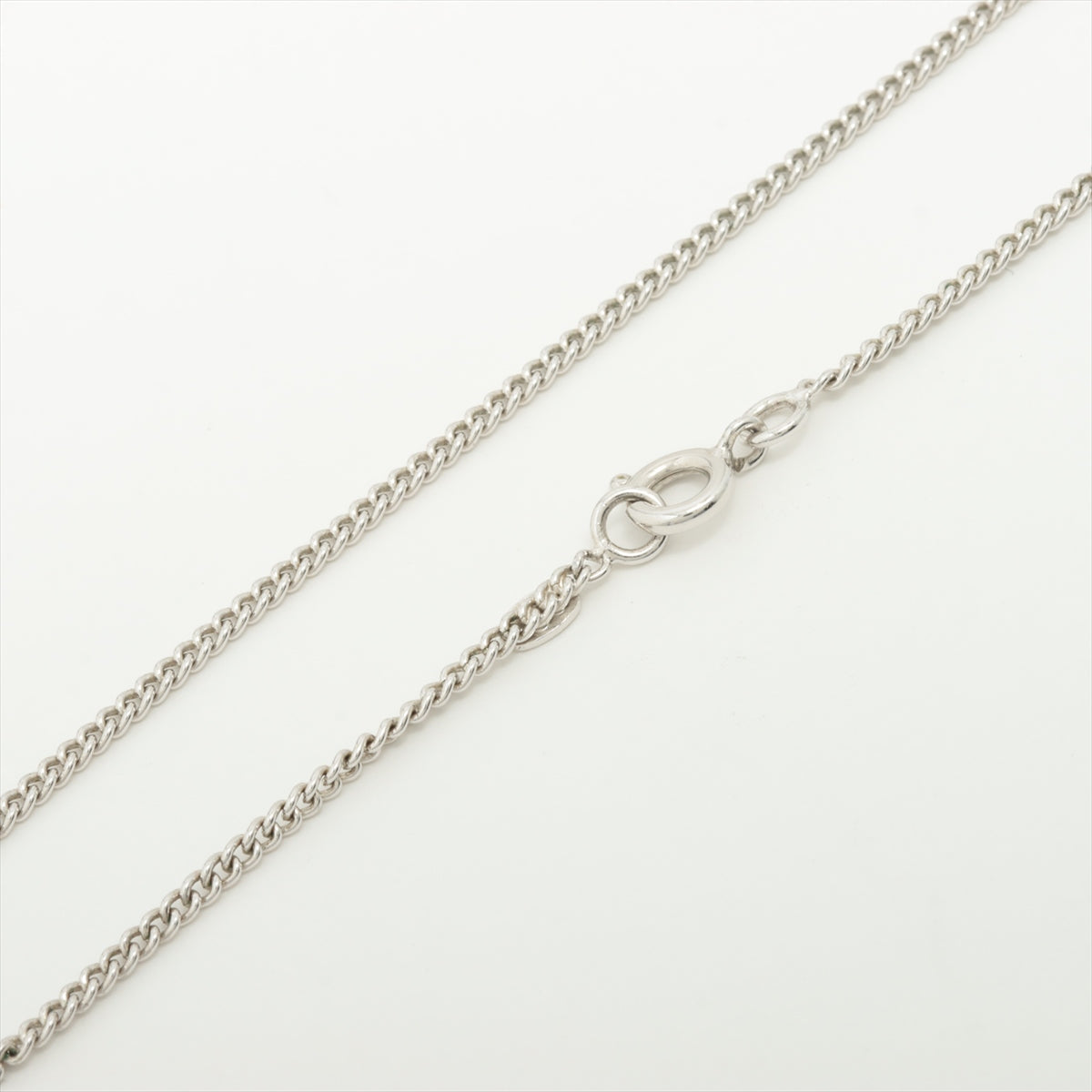 Chanel CC Silver Rhinestone Necklace (Costume Jewellery)