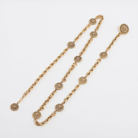 Chanel Coco Brushed Gold Belt 90cm