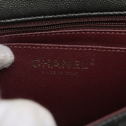 Chanel Mini Rectangular Black Caviar Crossbody Bag