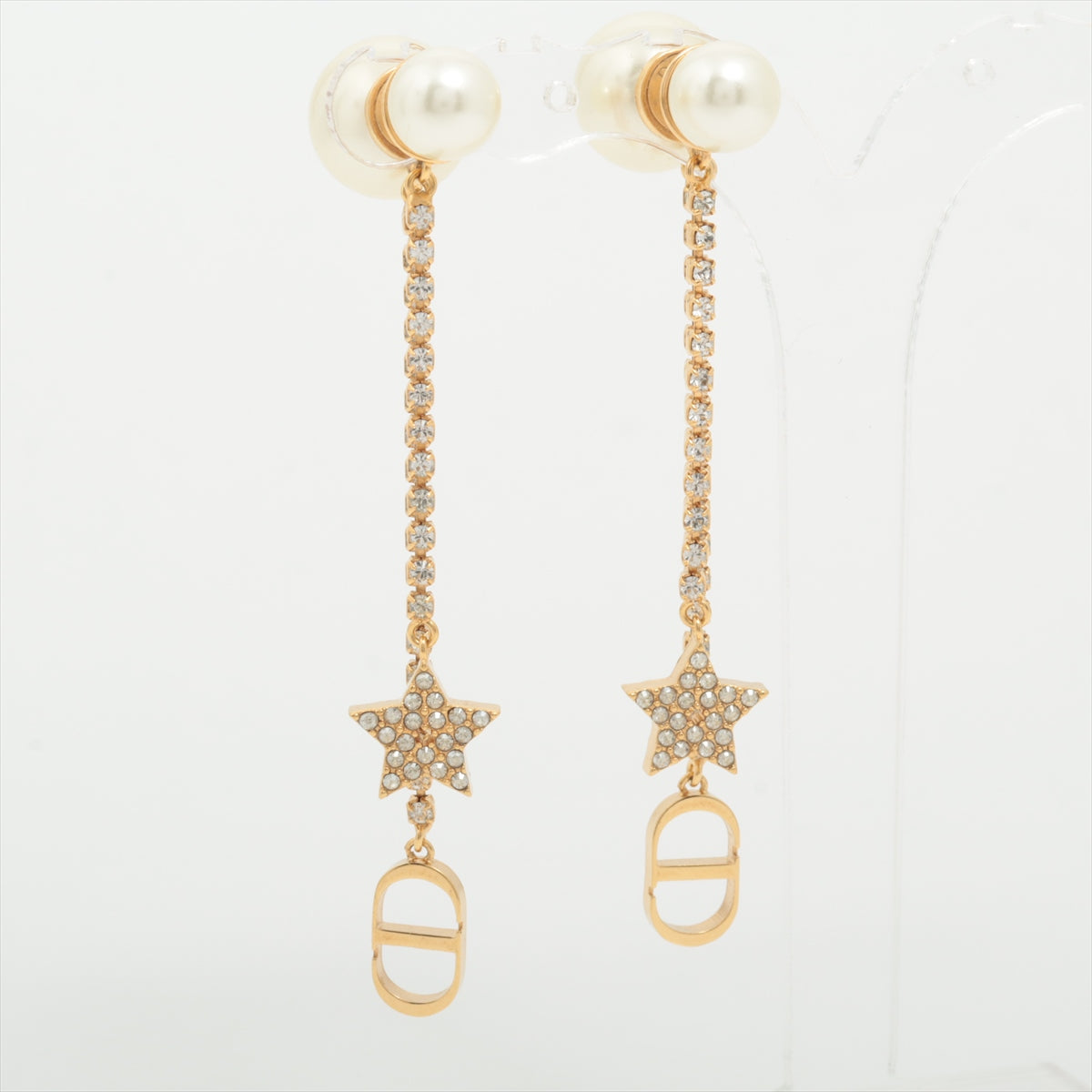 Dior Tribale Pearl Drop Earrings (Costume Jewellery)