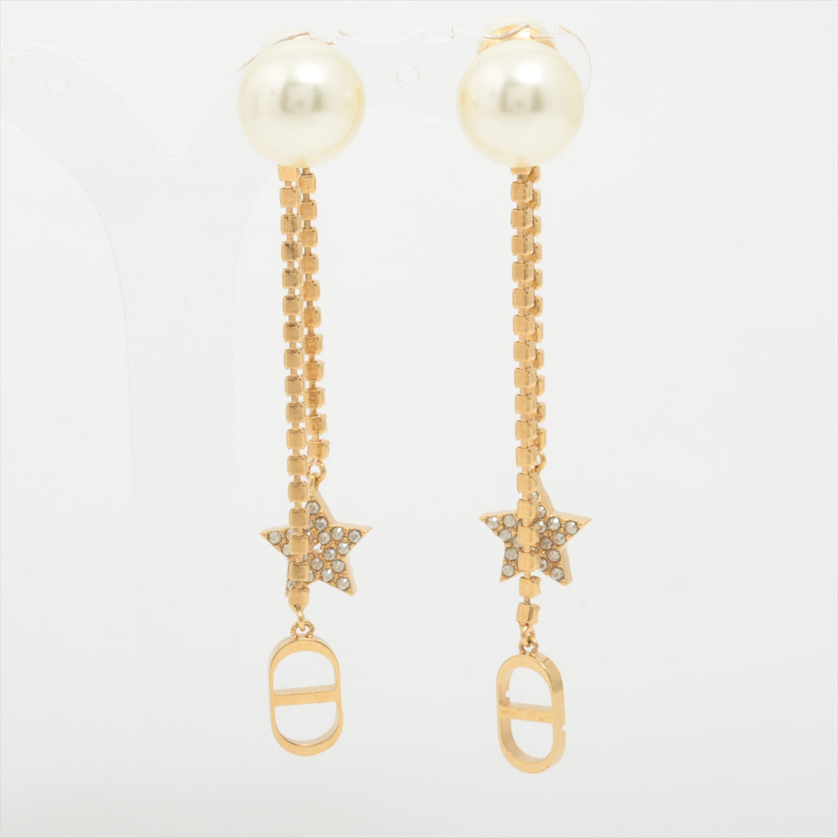 Dior Tribale Pearl Drop Earrings (Costume Jewellery)