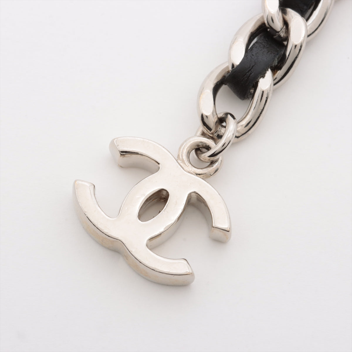 Chanel Logo Chain Black Belt 98cm