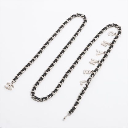 Chanel Logo Chain Black Belt 98cm