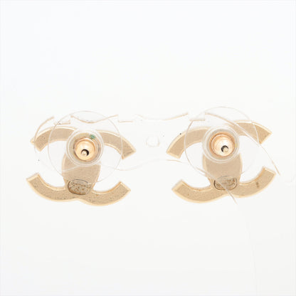 Chanel Coco Logo Gold Rhinestone Earrings Costume Jewellery
