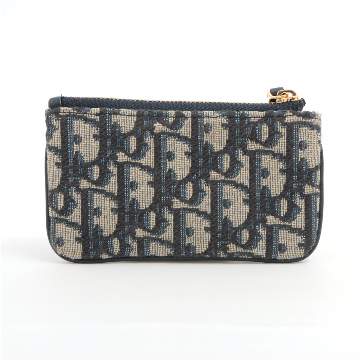 Dior Oblique Navy Canvas Key Pouch