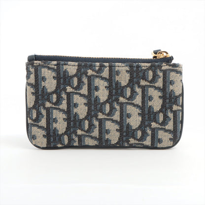 Dior Oblique Navy Canvas Key Pouch