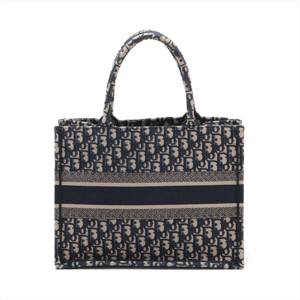 HOLD- BO Christian Dior Medium Oblique Navy Book Tote