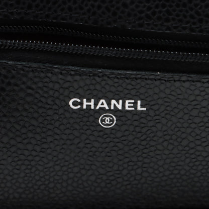 Chanel Wallet On Chain WOC Caviar Black (microchipped)