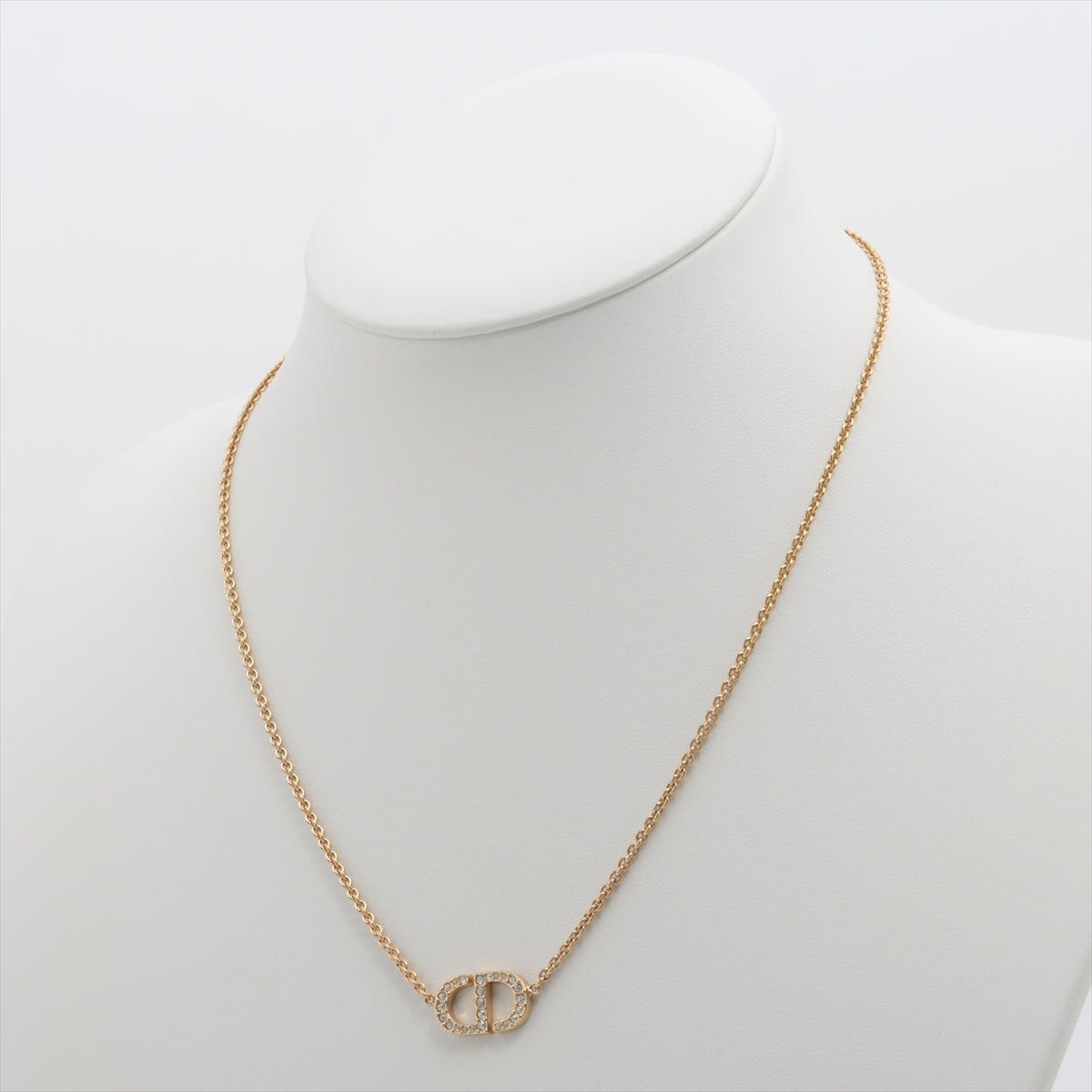 Christian Dior Rhinestone Gold Necklace Costume Jewellery