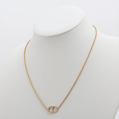 Christian Dior Rhinestone Gold Necklace Costume Jewellery