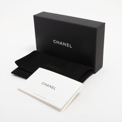 Chanel Black Caviar Zipper Card Case