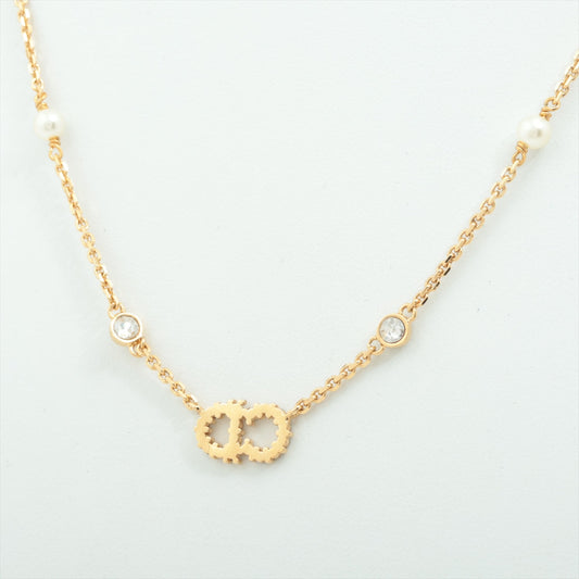 Christian Dior Clair De Lune Gold Pearl Rhinestone Necklace Costume Jewellery