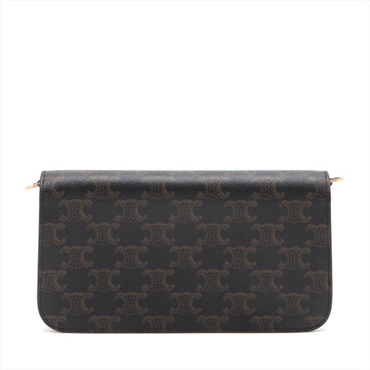 Celine Triomphe Canvas Chain Shoulder Bag