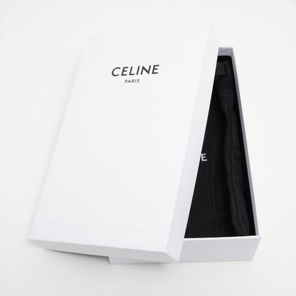 CELINE Triomphe Leather Large Long Wallet Taupe