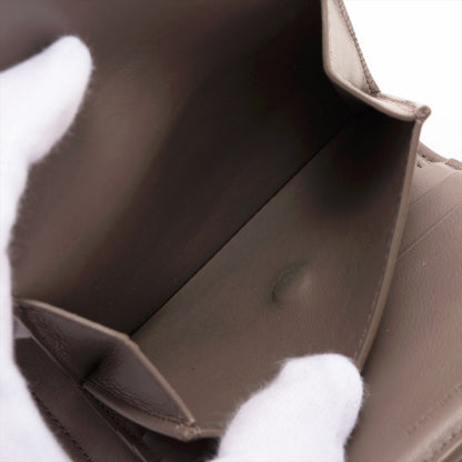 CELINE Triomphe Leather Compact Wallet