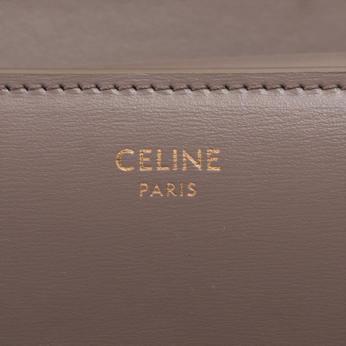CELINE Triomphe Leather Compact Wallet
