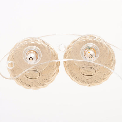 Chanel Coco Pearl Rhinestone Gold Stud Earrings Costume Jewellery
